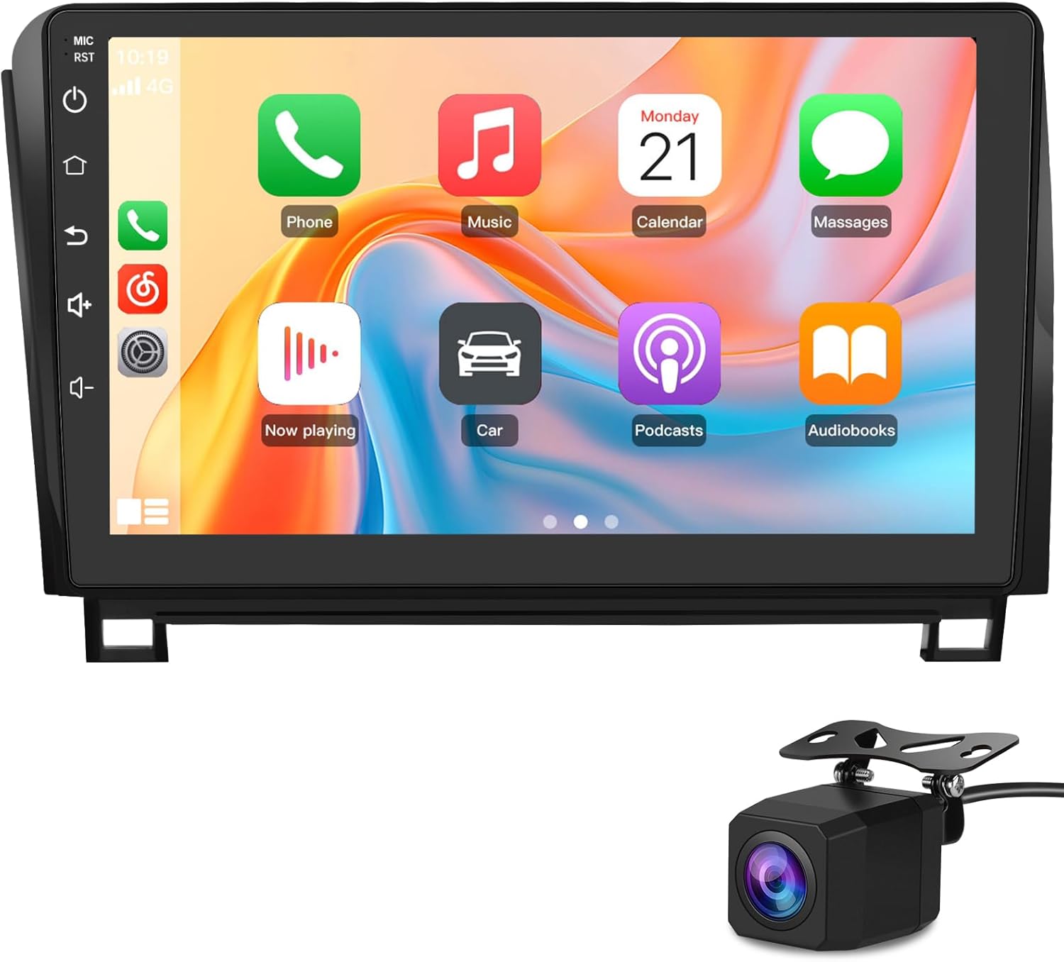 Android 13 Car Radio Stereo for Toyota Tundra 2007-2013 Toyota Sequoia 2008-2018 with Wireless Carplay Android Auto 10-inch Touch Screen Head Unit