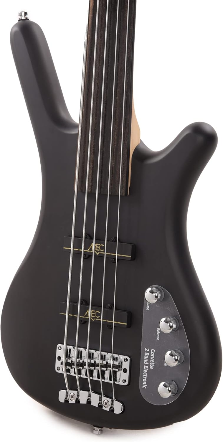 Rockbass 1505080301CAALDAWW Corvette Basic 5 Fretless Nirvana Black