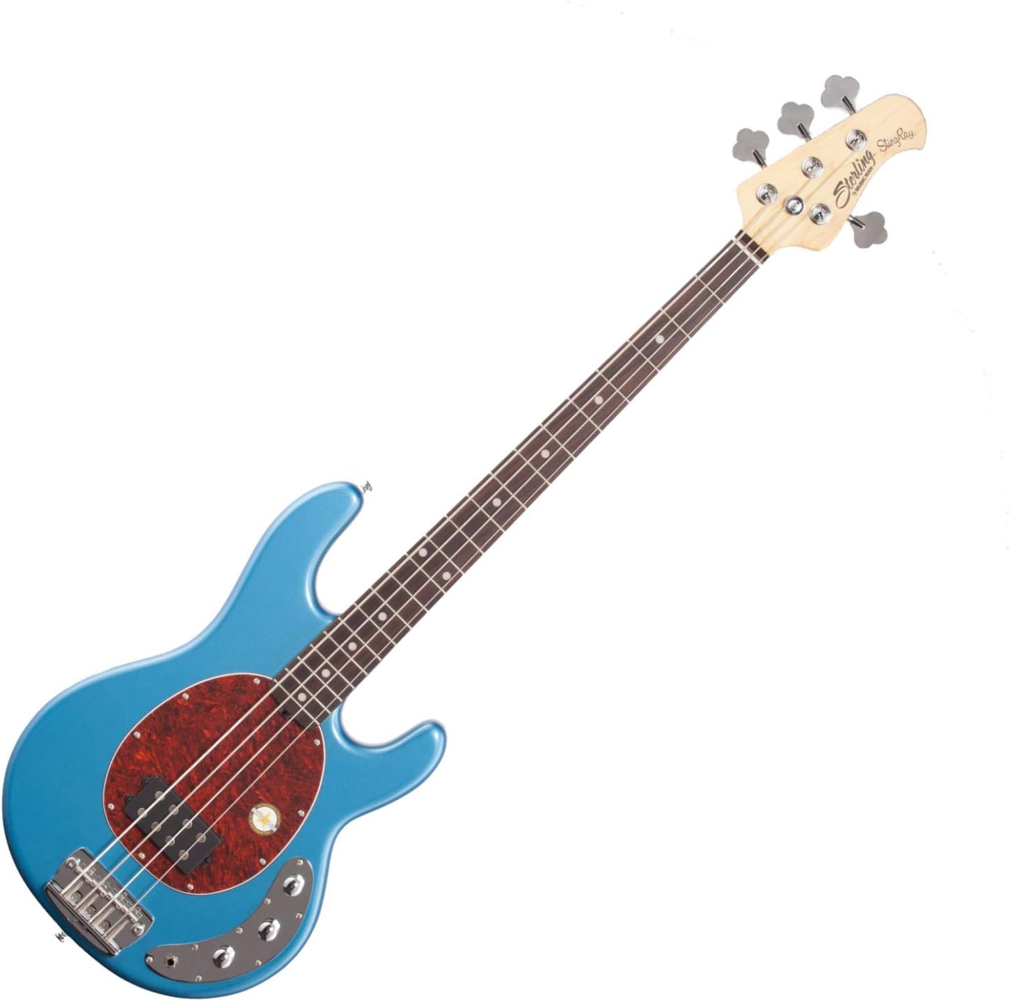 Sterling By MusicMan 4 String Bass Guitar, Right, Toluca Lake Blue (RAY24CA-TLB-R1)
