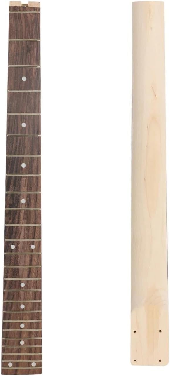 Guitar Body Guitar Replacement Parts DIY Unfinished Electric Guitar Kit Wooden Guitar Body Replacement 2 Double Line Circles Maple Neck