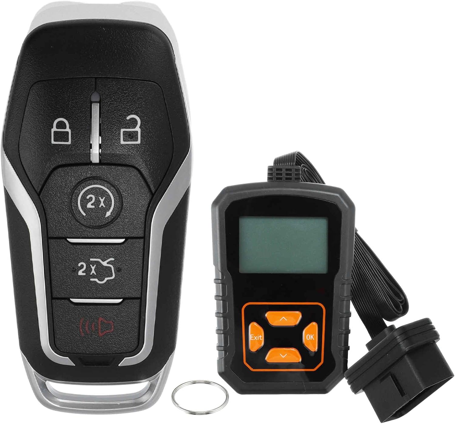 ACROPIX M3NA2C31243300 Keyless Entry Remote Key Fob for Ford Edge Explorer 2016-2017 for Ford Fusion 2013-2016 902MHz Replacement Car Control Key Kit DIY Tool 5 Buttons Black