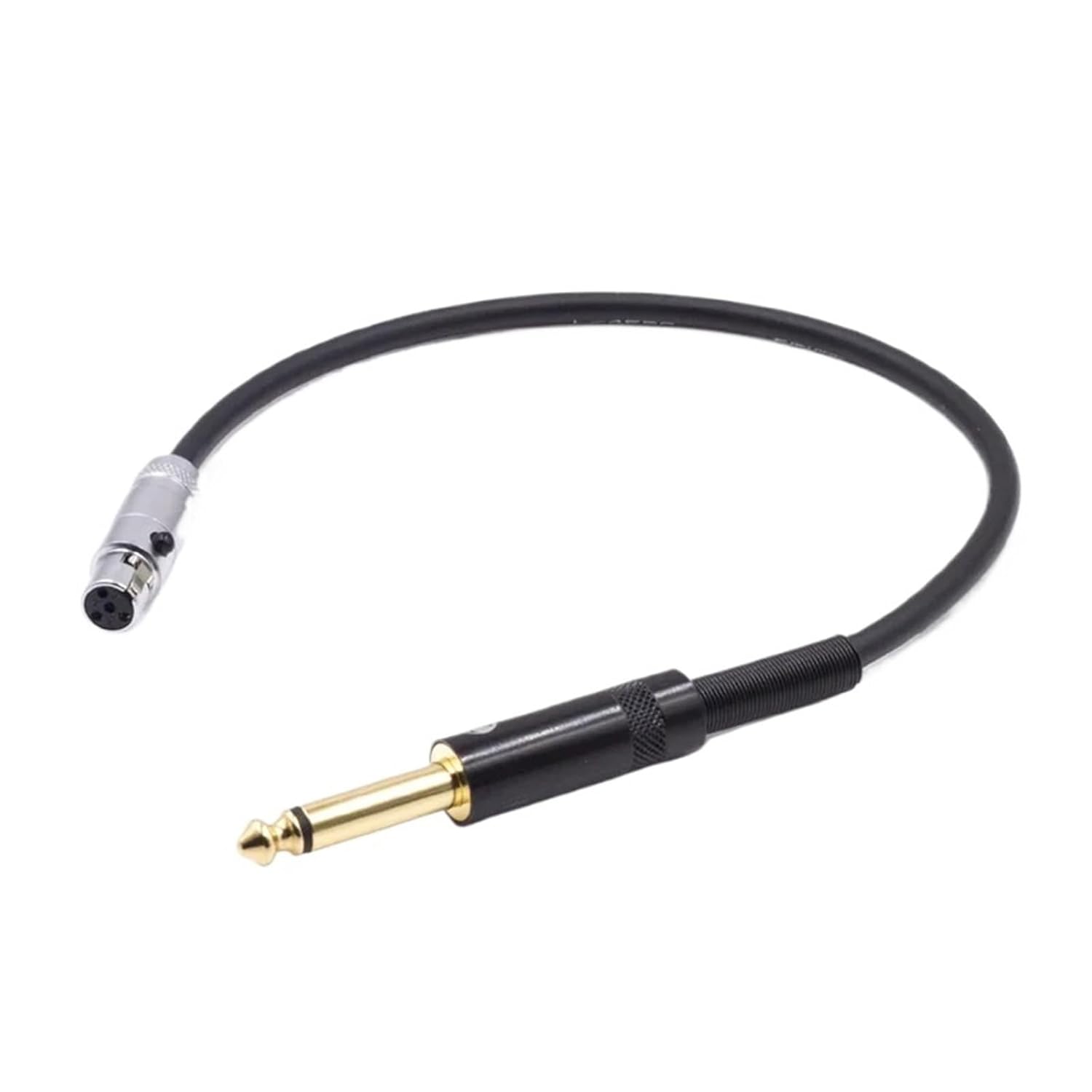 6.35mm TRS to 4 Pin Mini XLR Female TA4F Cable for Line6 Bass Guitar Wireless Waist Bag Electric Piano(for MIPRO,2m)