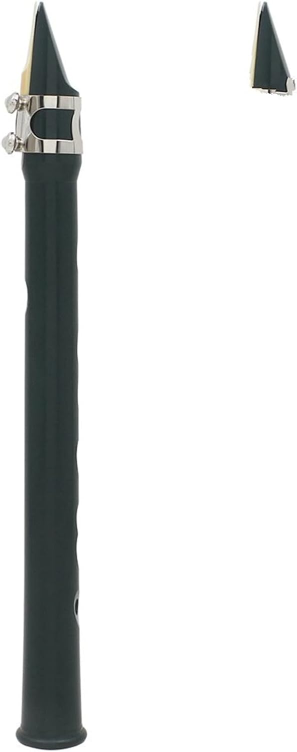 KESHUO Small Saxophone Pocket Saxophone E-Flat Beginner No Button Wind Mini Saxophone Instrument Multi-Color Optional Brass Sax Beginners Kit (Color : Green)