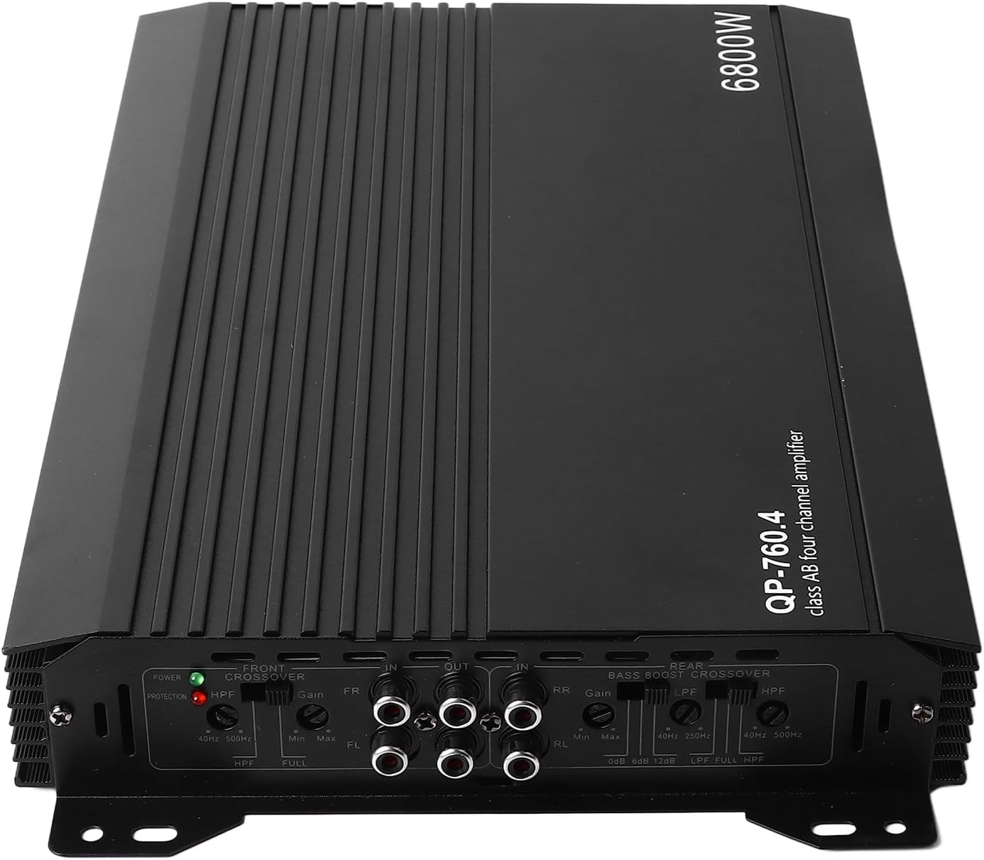 Aluminum Oy 4 Channel Car Stereo Amplifier for High Heat Dissipation, Power Amp to Enhance Car Speakers, Ideal for Car o System.