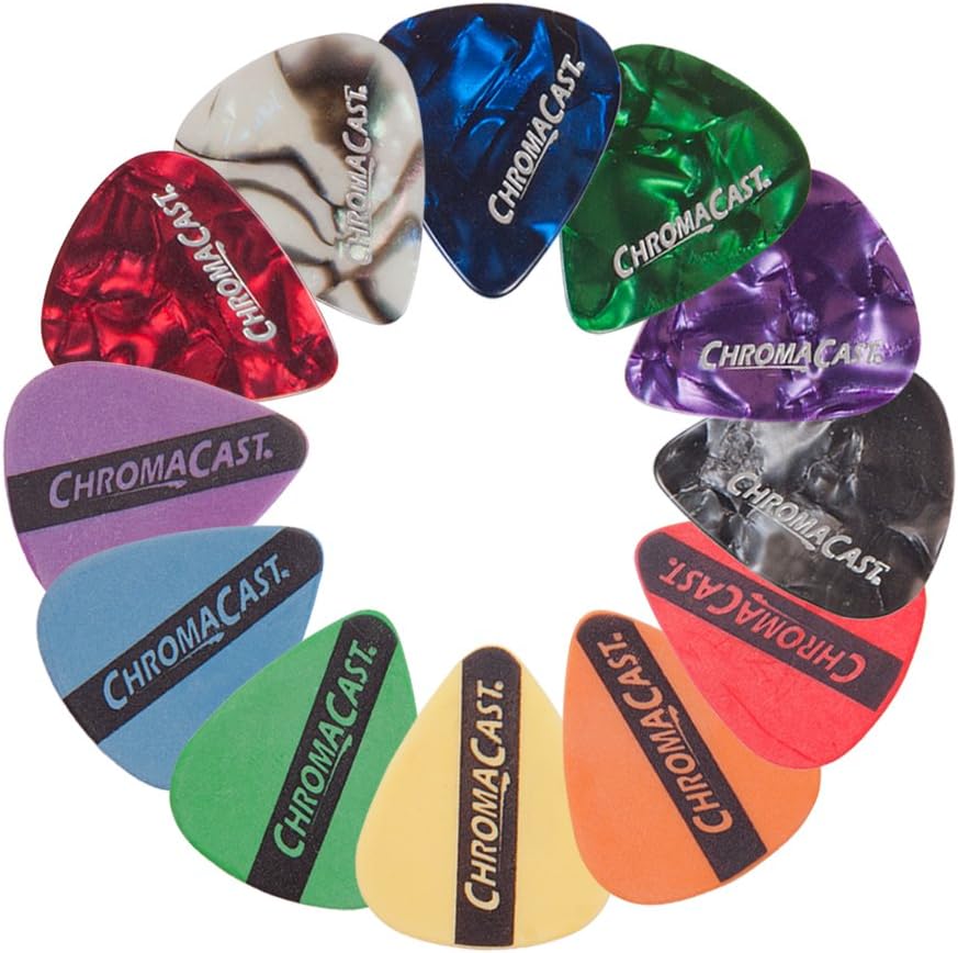 Jasmine S35 Acoustic Guitar + ChromaCast CC-SAMPLE Guitar Picks (12 count)