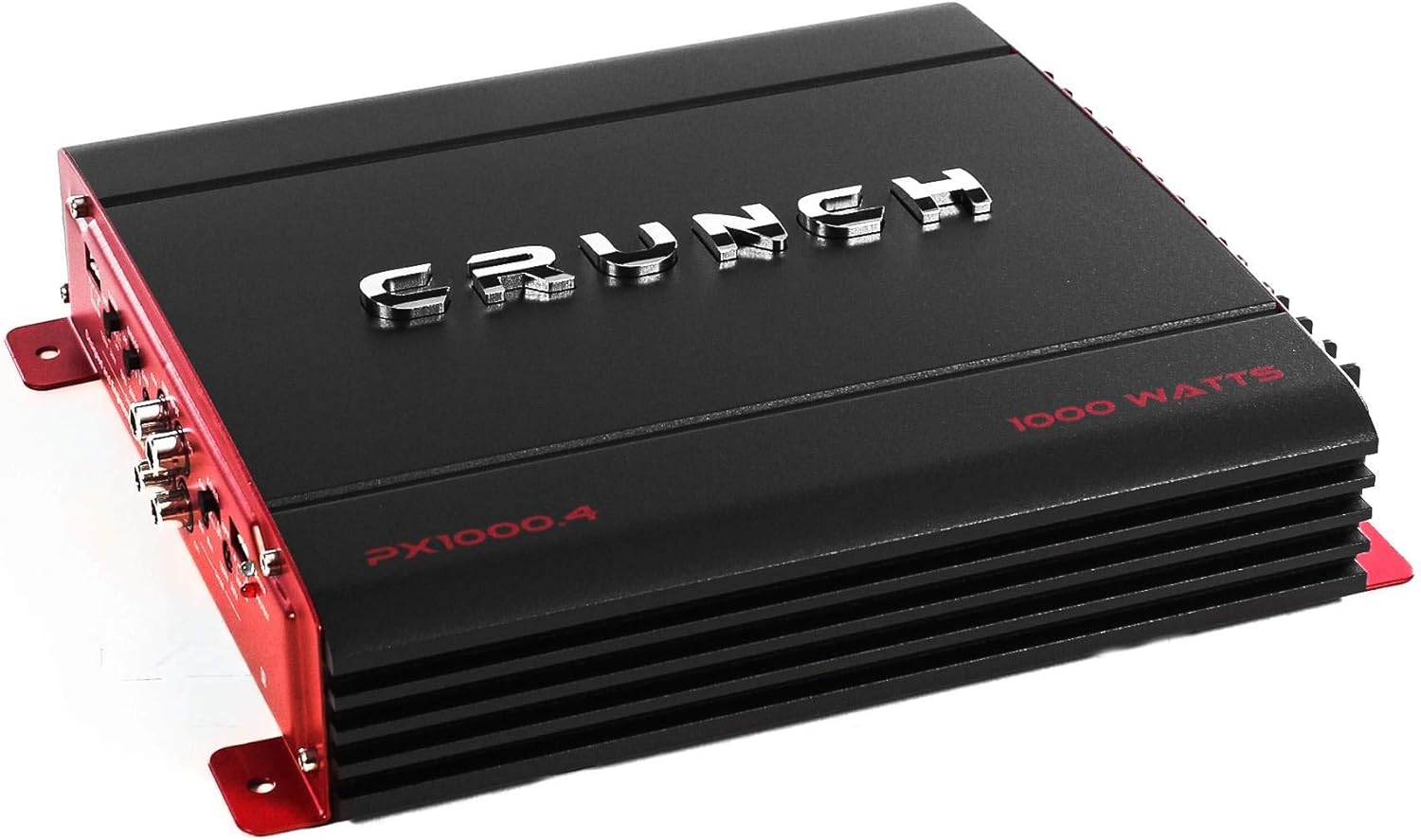 Crunch PX 1000.4 4 Channel 1000 Watt Amp A B Class Car Truck Motor Vehicle Stereo Power Amplifier, Lightweight 5.4 Pounds Black