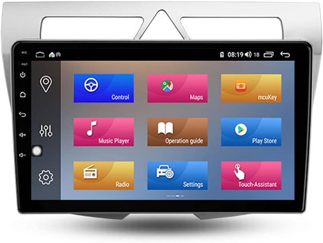 Car Stereo Double Din Car Radio Audio Receiver for Kia Morning Picanto 2007-2011 with Bluetooth 9 Inch Touch Screen Head Unit Multimedia MP5 Player Support SWC/Carplay/RDS