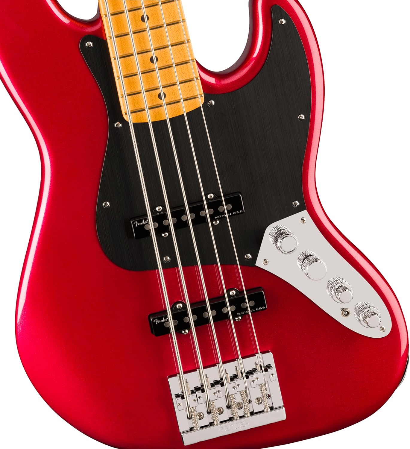 Fender American Ultra II Jazz Bass V - Sinister Red, Maple Fingerboard