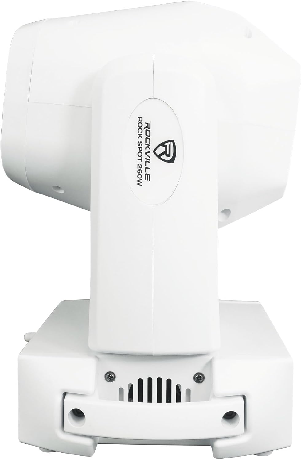 Rockville Rock SPOT 260W White Moving Head Light, Wireless DMX, Prism Effect, GOBO Overlay, Zoom Focus, for DJs, Clubs, and Stage Productions, 2-Piece