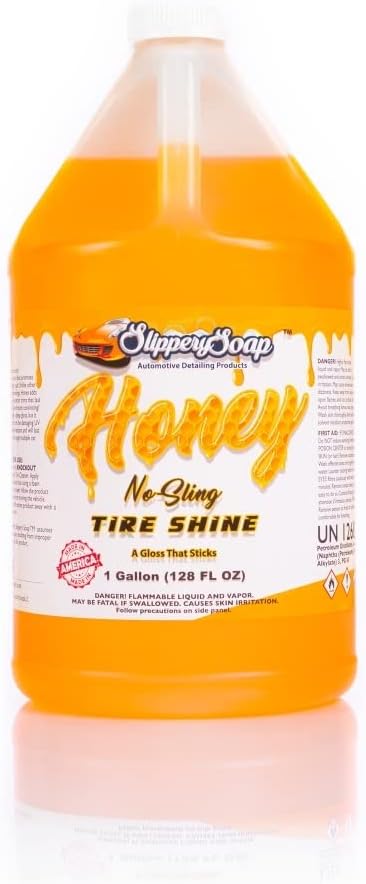Honey No-Sling Tire Shine, Long Lasting Gloss, Water-Resistant, Protection From UV Rays, 1 Gallon