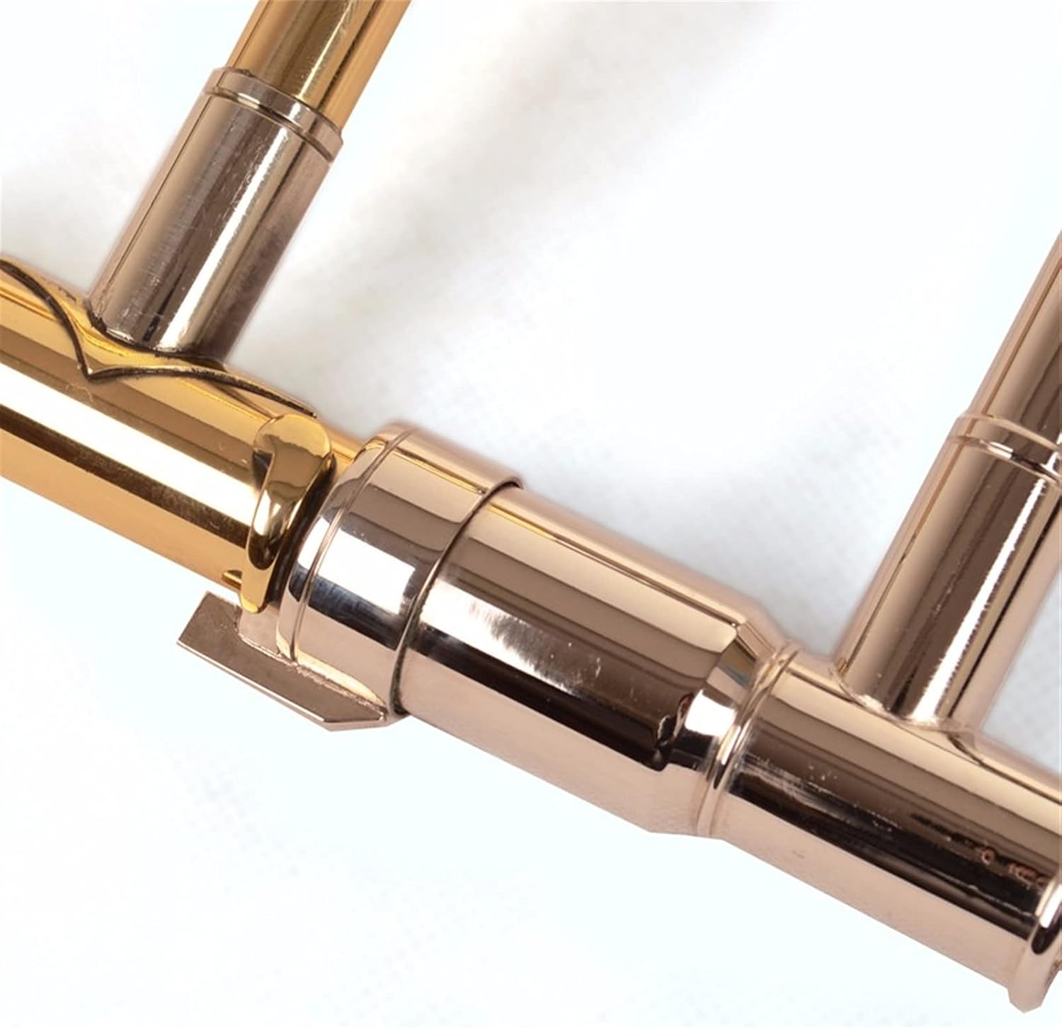 FLFL Student Trumpet Professional Tenor Trombone B Flat Tenor Horn with Trombone Mouthpiece and Gloves Gold Brass Wind Instruments