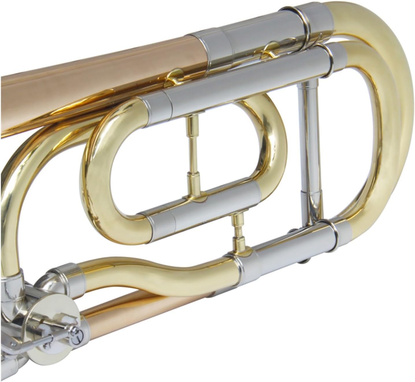 Adult Trombone Instrument Beginner Professional Tenor B Flat To F Key Trombone White Copper String Instrument