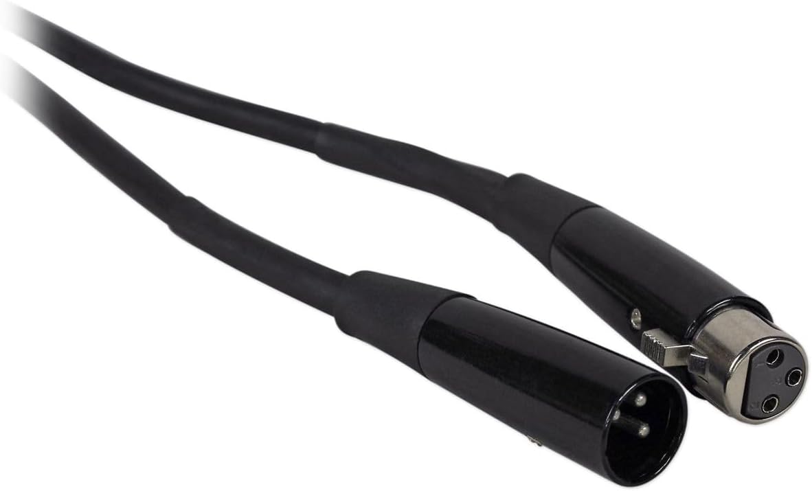 Audiosavings Bundle: Mackie Big Knob Studio Monitor Controller Bundle with (5) Rockville RCXFM20E-B 20 Ft. Female to Male XLR Mic Cable & Rockville TS1223 6 Ft. 3.5MM to 3.5MM Aux Cable (7 Items)