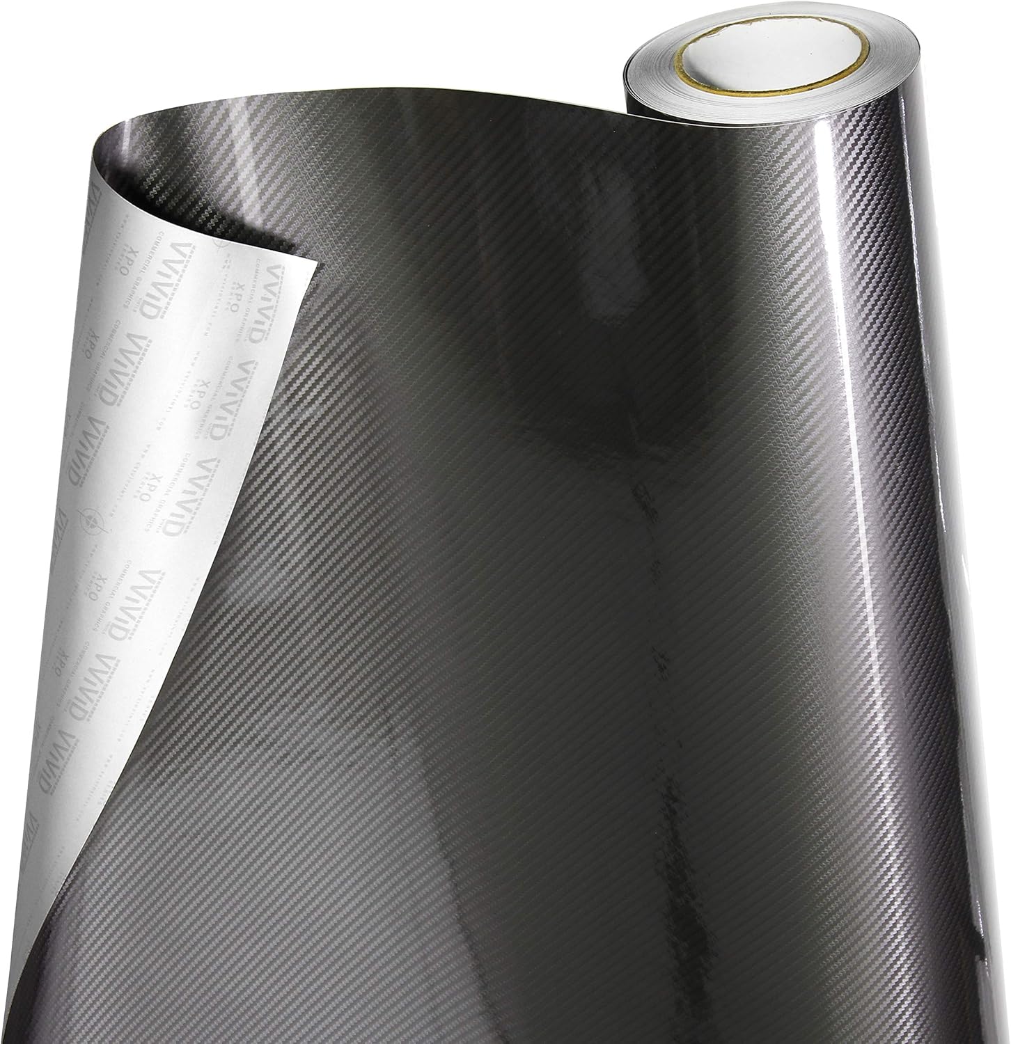 VViViD 5D High Gloss Grey Epoxy Carbon Fiber Automotive Vinyl Wrap Film Roll (10 Foot by 5 Foot)
