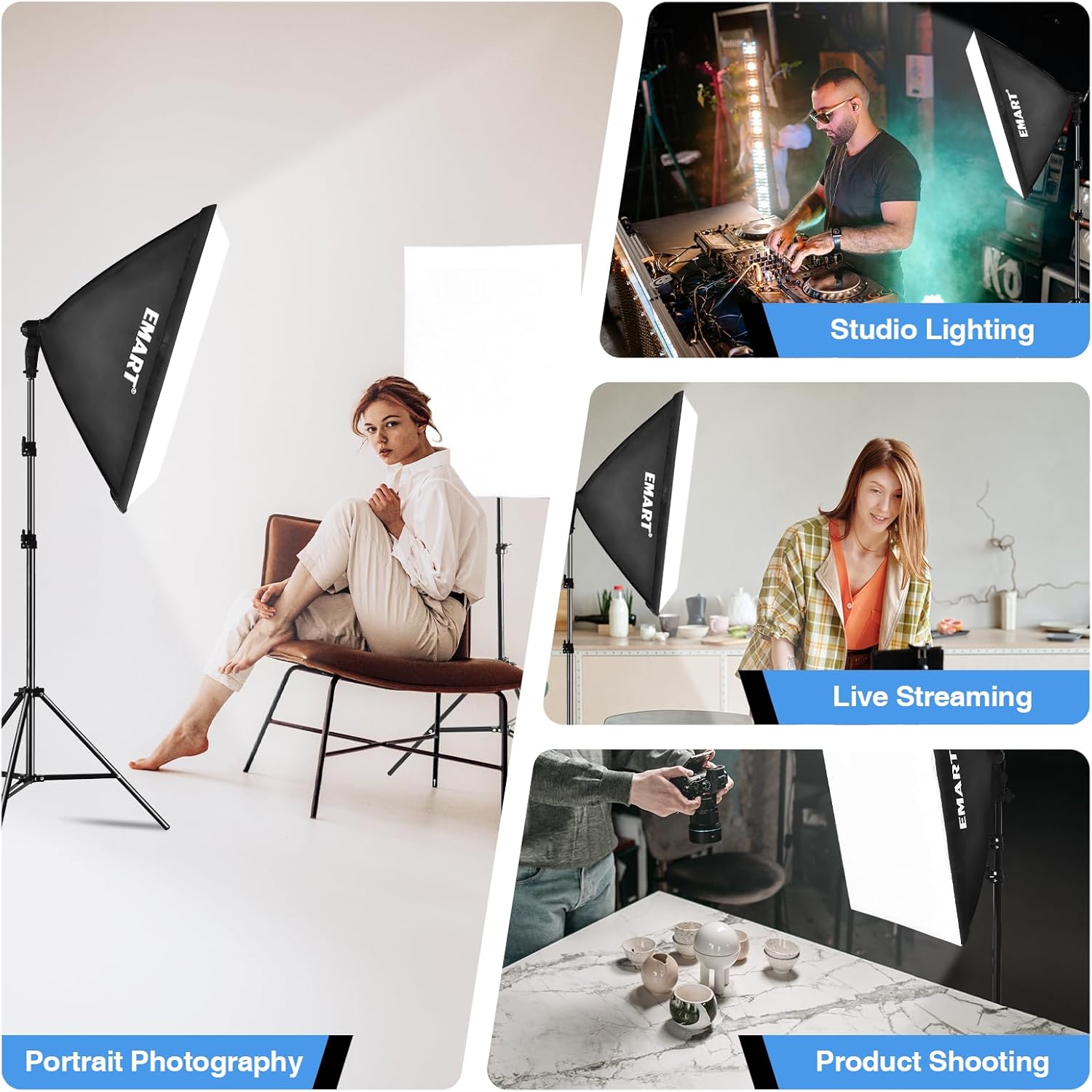 EMART Softbox Photography Lighting Kit, 20