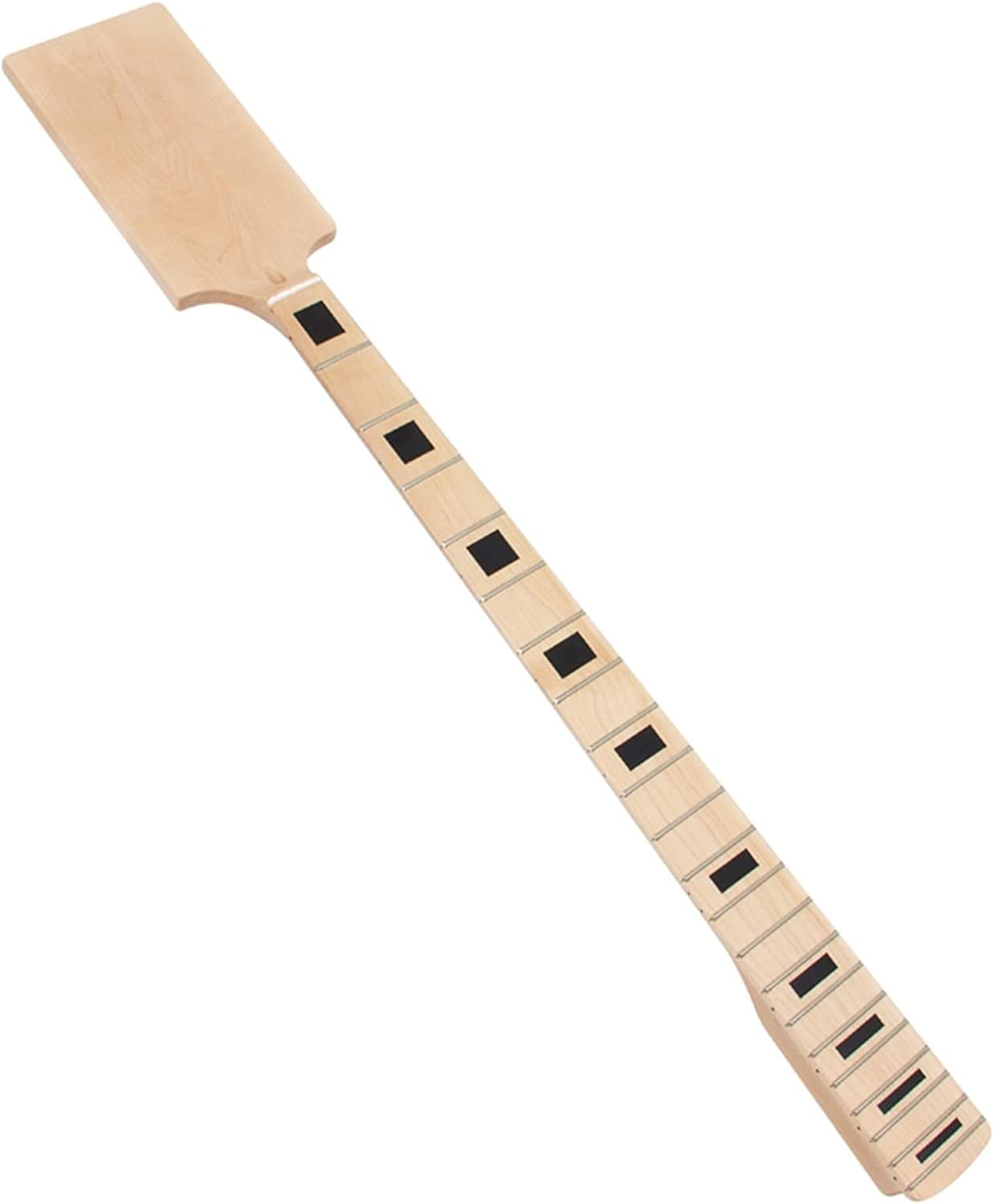 Electric Bass Guitar Neck for 4 String DIY Unfinished Maple Nut 21 Frets Bolt On Guitar Unfinished Guitar Neck (Color : Maple Fretboard)