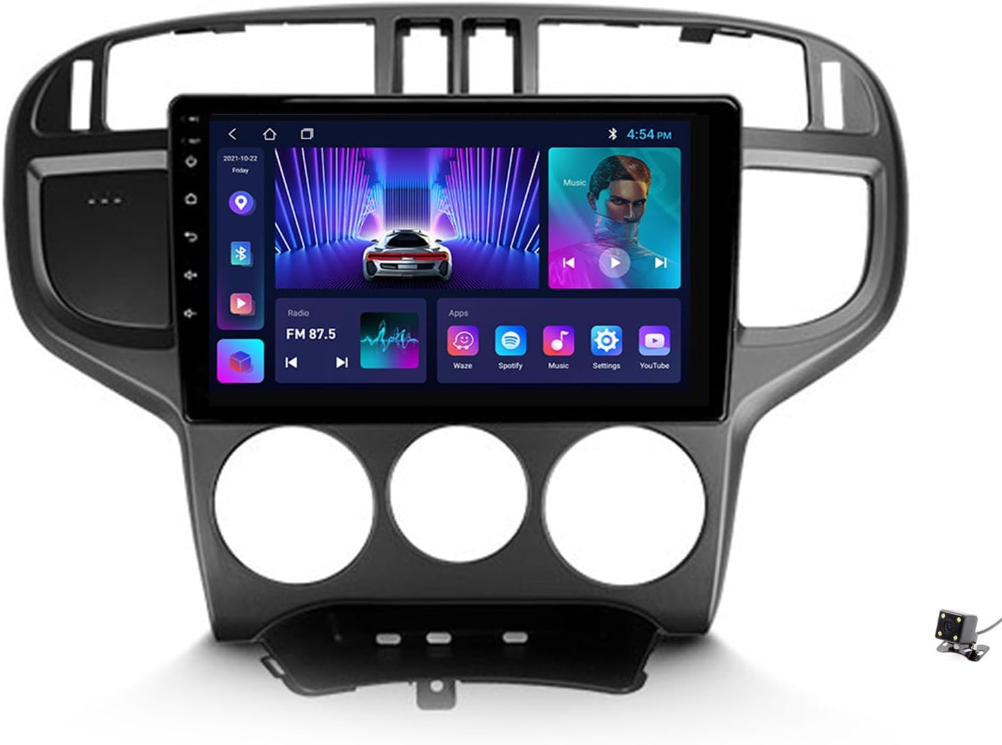 Android 12 Car Radio Stereo for Hyundai Matrix 2001-2010 9 Inch Head Unit Touch Screen Car Stereo with Car-Play, Android Auto, Backup Camera, GPS, WiFi, DSP SWC Car Audio Receiver