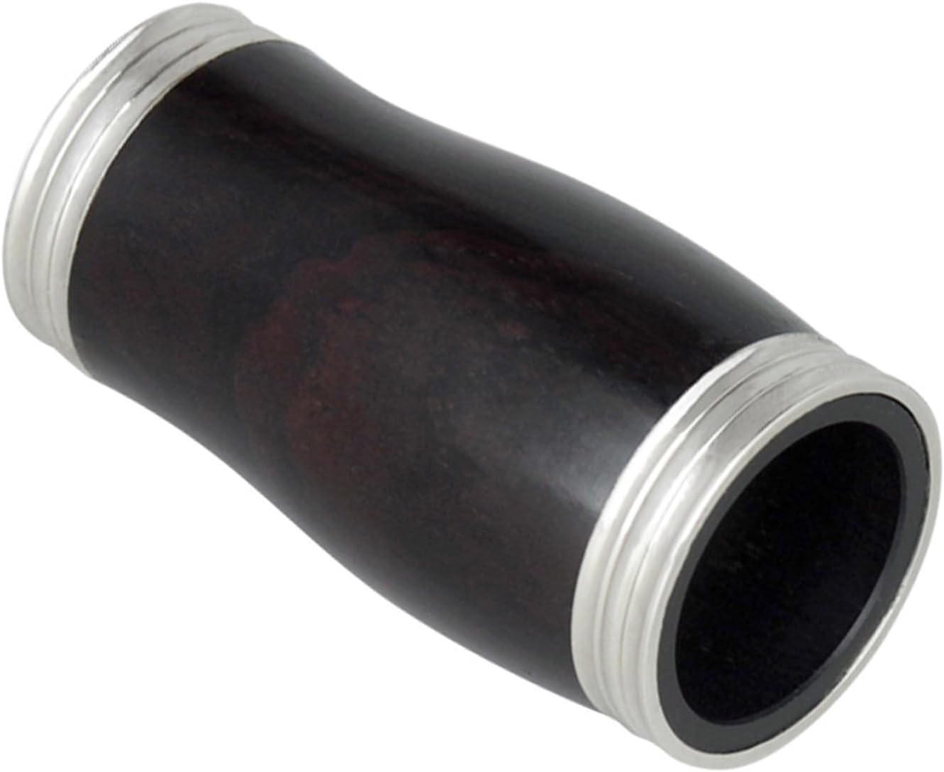 Clarinet Replacement Parts B Flat Clarinet Ebony Tube Clarinet Tube Black With Metal Silver Edge Professional Tuning Wind Instrument Accessories
