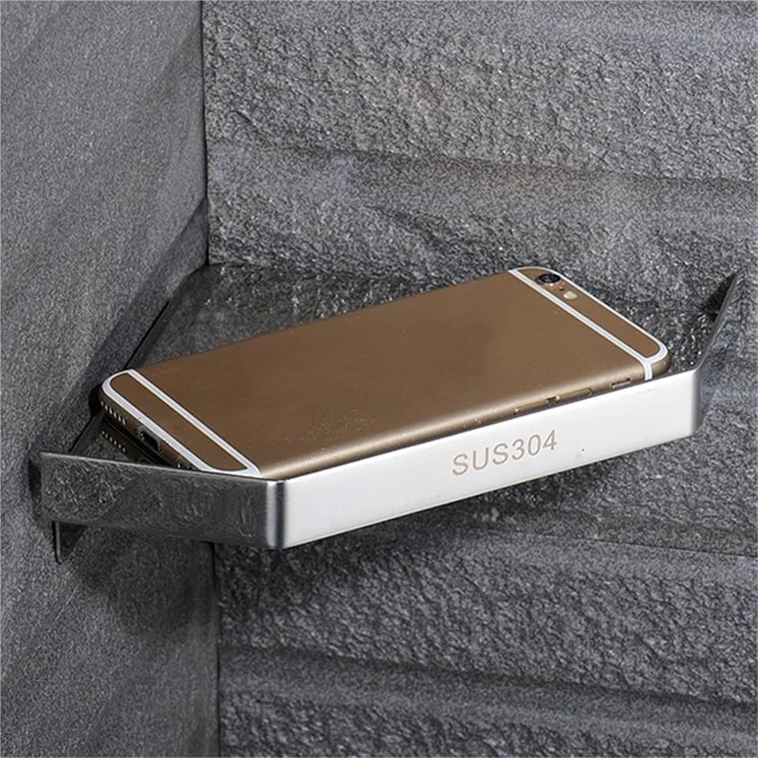 1Pcs Corner Shelf Stainless Steel Shower Anti-Rust Corner Storage Shower Organizer Wall Mount for Kitchen Bathroom