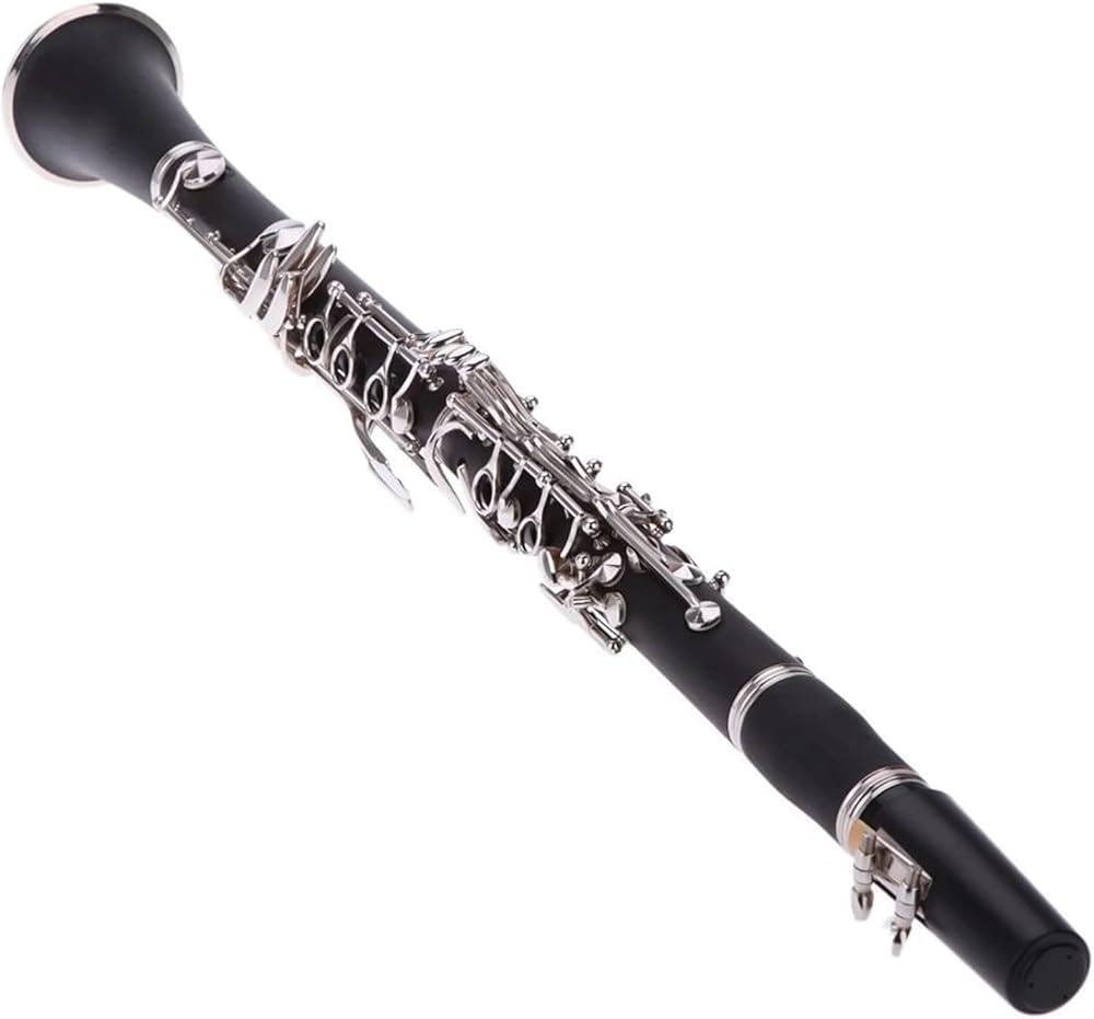 Bakelite B flat Clarinet 17 Key Exquisite Design Set with Cleaning Cloth Gloves Headless Bass Guitar Bridge bass bridge for Woodwind Instruments