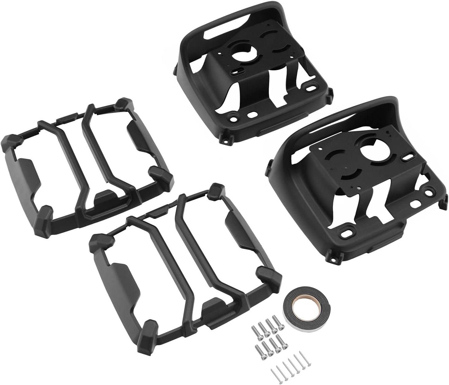 Rugged Ridge Conventional Light Elite Tail Light Guard for Jeep Wrangler JL/JLU | Satin Black | 11226.13 | Fits 2018-2025 Jeep Wrangler JL/JLU