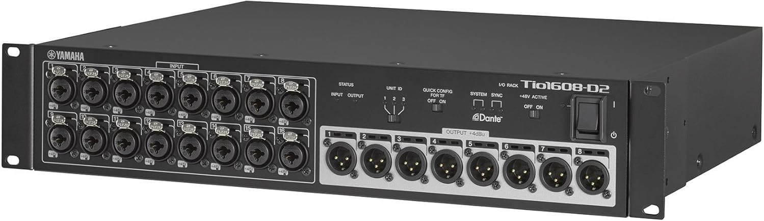 Yamaha Tio1608-D2 Dante-Enabled Stage Box Audio I/O Rack