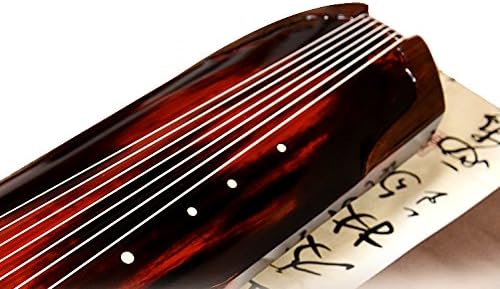 OrientalMusicSanctuary Vermillion Lacquered Aged Paulownia Guqin for Performers