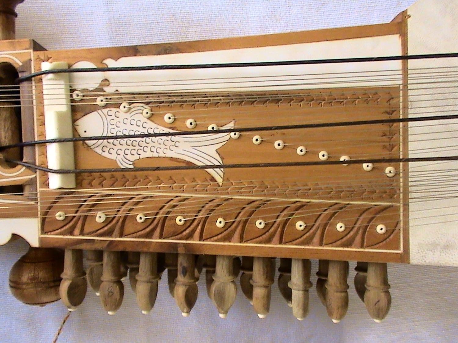 Concert Kalawati Sarangi made of Tun with Bow rosin tuning wrench and bag