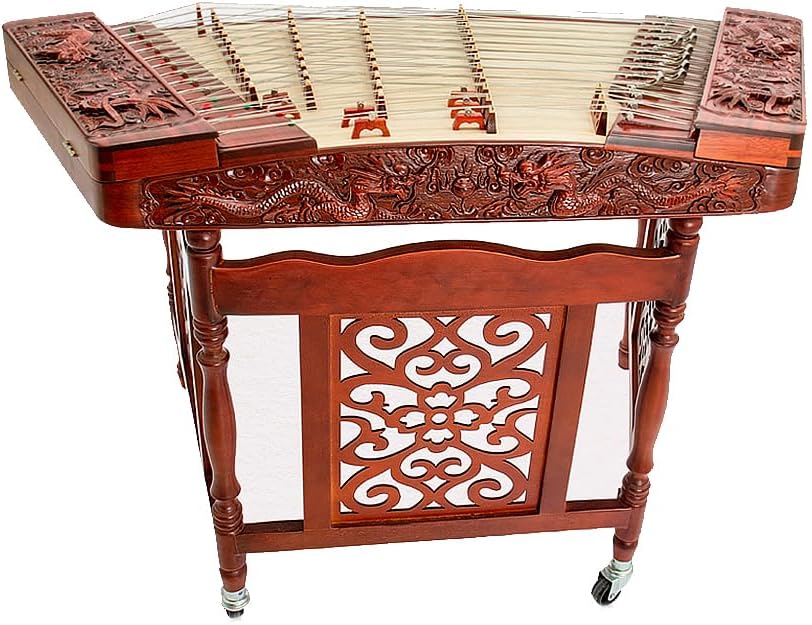 Rosewood Dulcimer for Beginners, with Stand, Graded Percussion String Instrument, Band Accompaniment/Festival,B