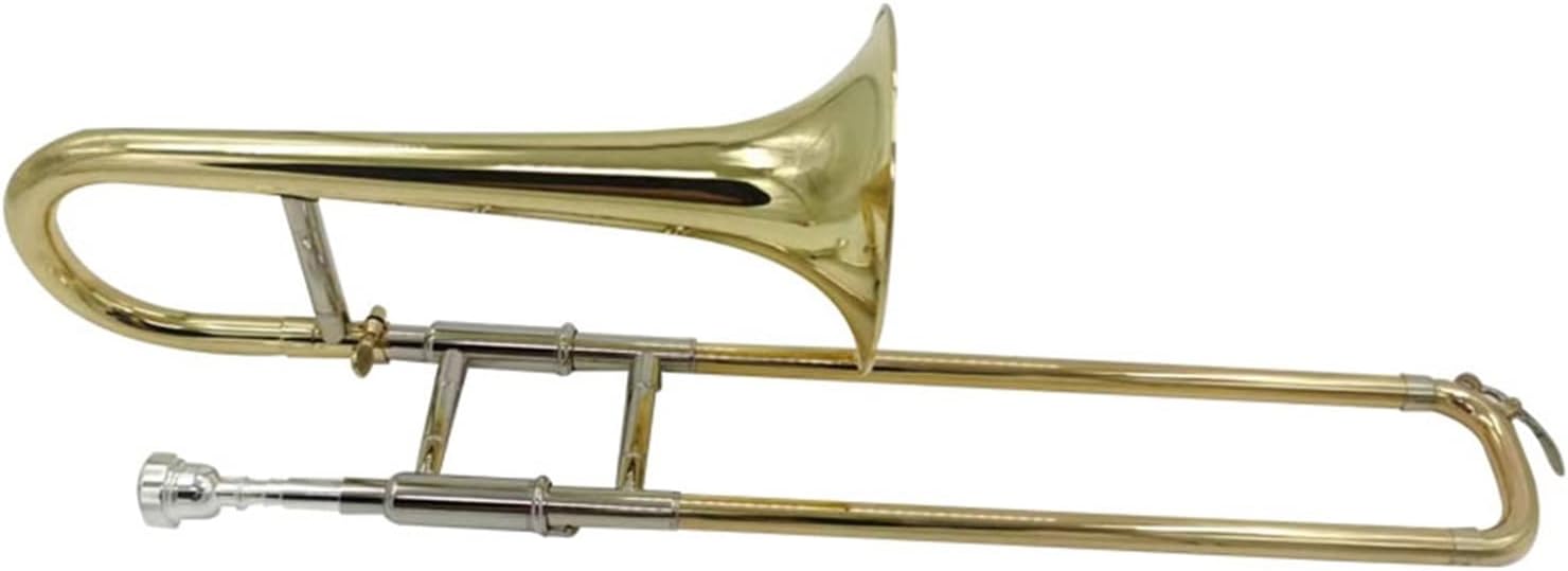 FLFL Student Trombone B-Flat Trombone Musical Instrument is Suitable for Beginners and Adult Colleges to Perform General Examinations