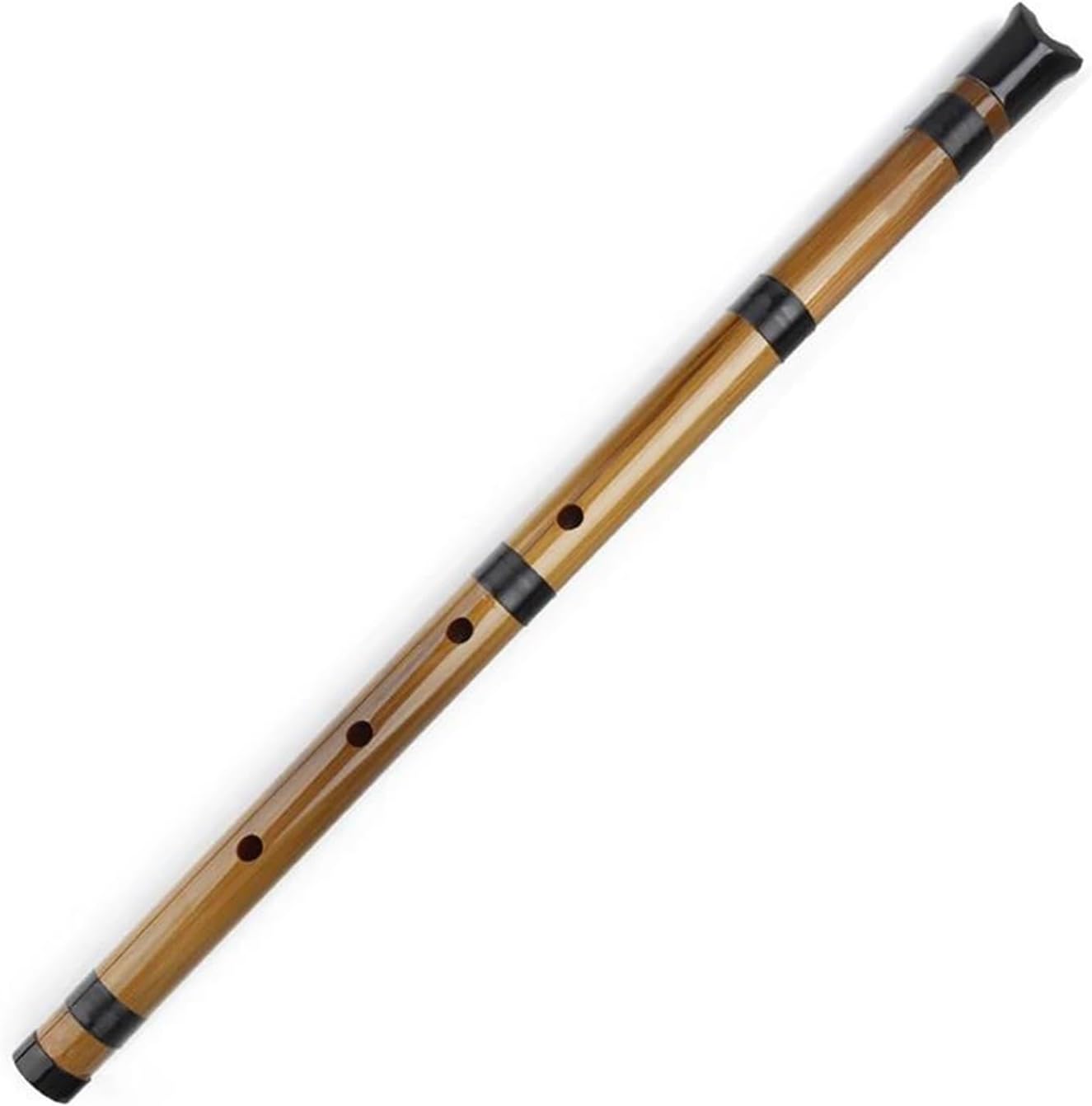 D Key 5 Hole Flute Woodwind Instrument With Bag Suitable For Beginners(Brown)