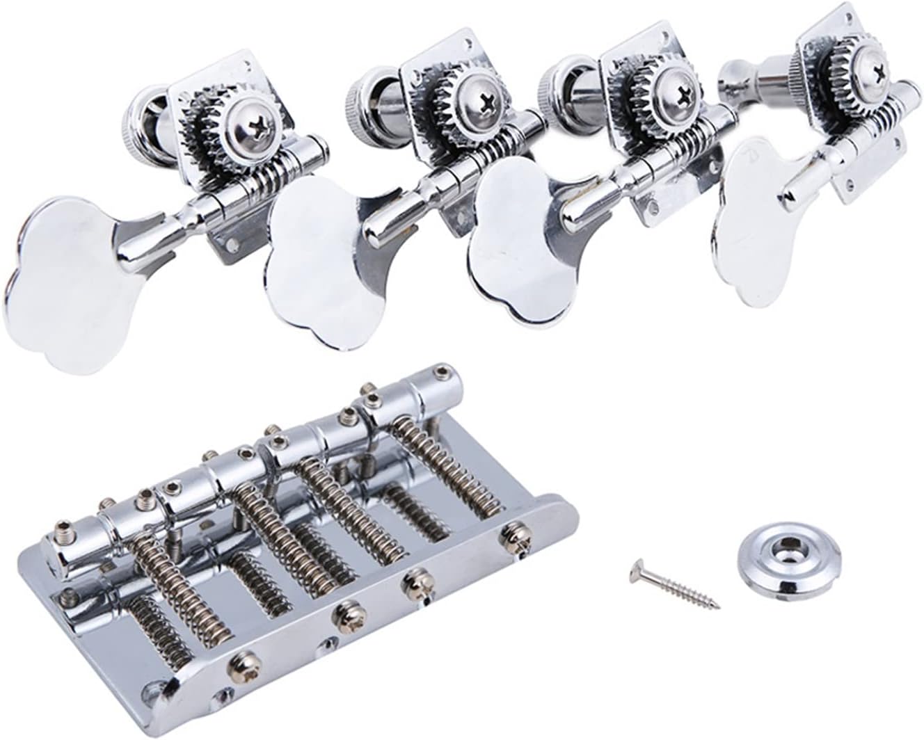 DIY Electric Guitar Kit 4-String Electric Bass Guitar DIY Kit Solid Basswood Body Maple Neck Rosewood Fingerboard DIY Kit Set