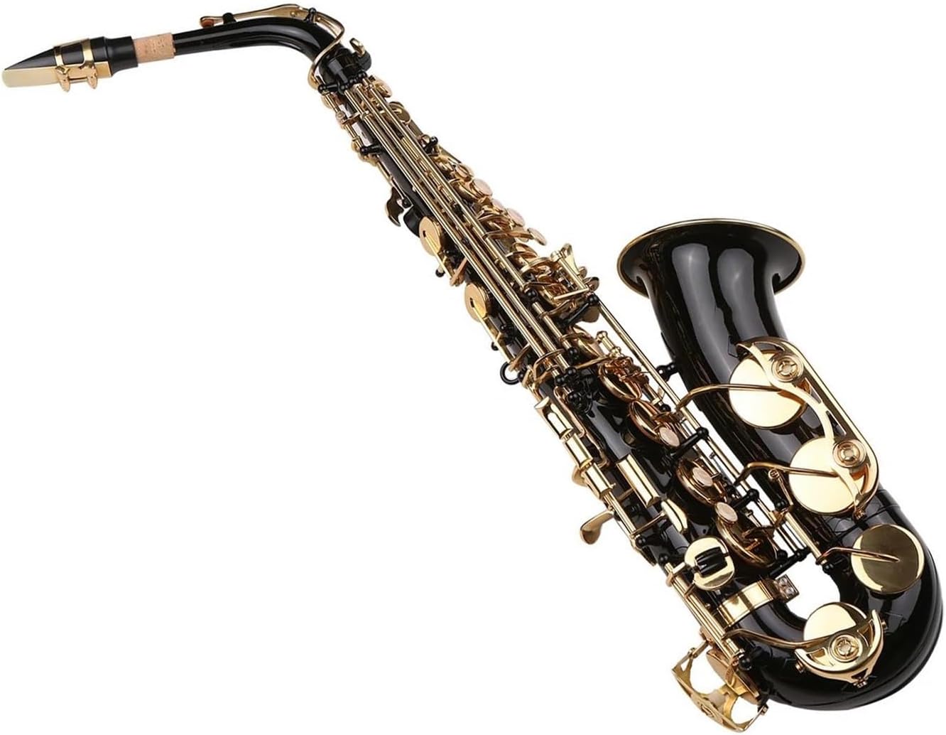 Saxophone Black Paint E-flat Sax Brass Eb Alto Saxophone Alto Sax With Mouthpiece Wind Instrument Musical Instruments