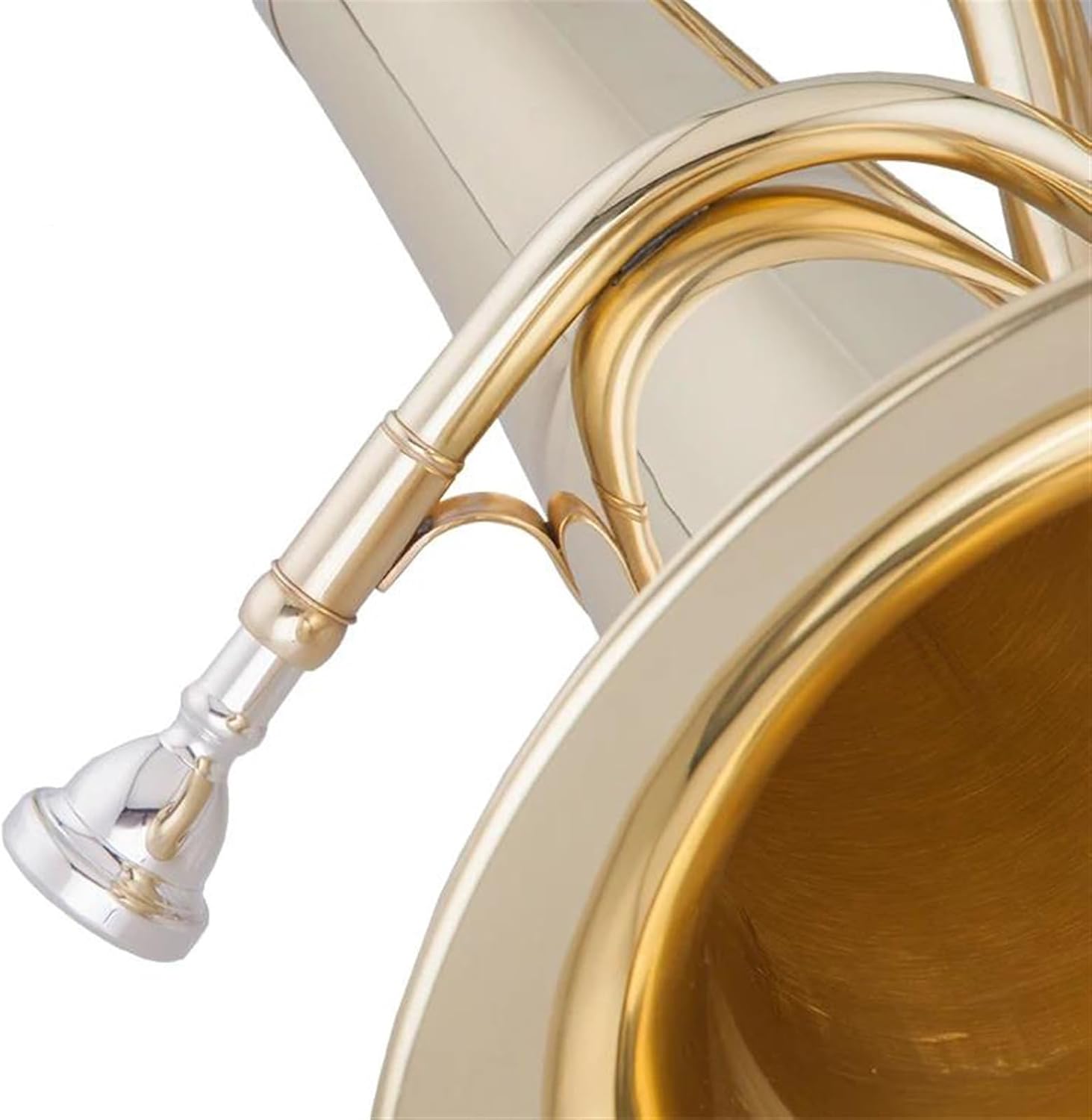 Beginner euphonium Bb Key Euphonium Gold Lacquer 3 Vertical Pistons Euphonium