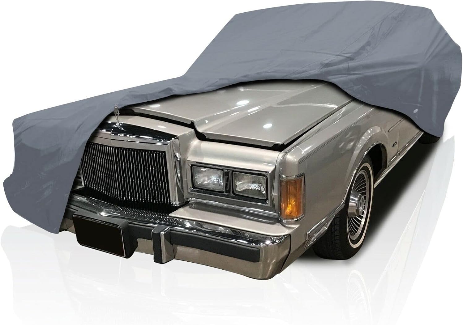 DaShield Ultimum Series Car Cover for Lincoln Continental 1961-1971 Sedan 4-Door All Weather Protection Semi Custom Fit Dust, Sun, Snow, Rain Protection Indoor Outdoor
