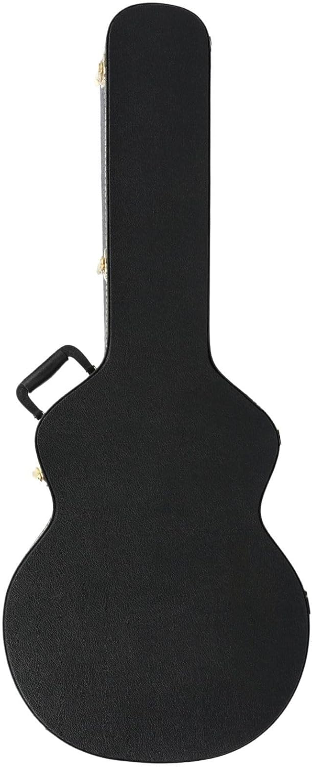 Gretsch G5013CE Rancher Junior Cutaway 6-String Acoustic Electric Guitar - Right-Handed, (Black) Bundle with Hard-Shell Protective Wooden Case (2 Items)