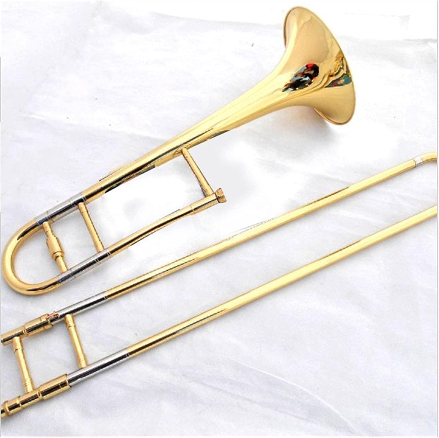 Student Trombone Trombone Series Brass Bb Tenor Slide Trombone Professional CaseCleaning Kit Gold Trombone Kit