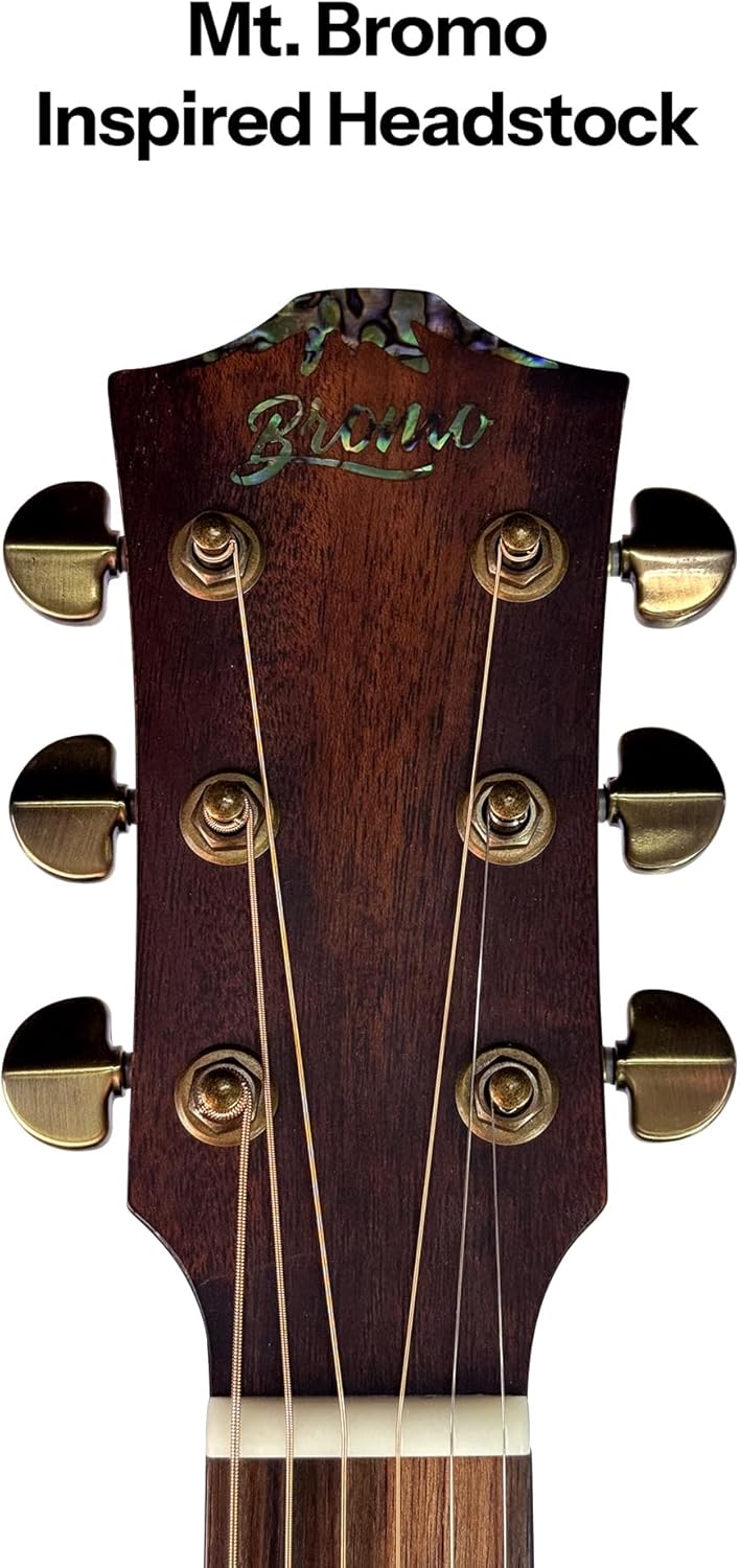 Bromo BAR 1HM ALL-Solid Dreadnought Acoustic Guitar