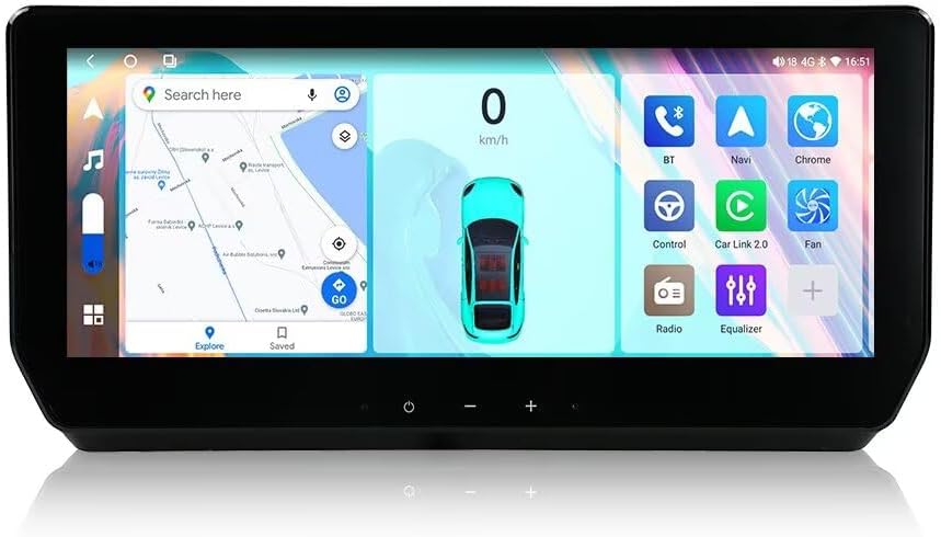 Android 13 Car Touch Screen for Toyota RAV4 2020-2022 Head Unit 12.3 inch Stereo 1920 * 720,Supports Wireless Carplay/Android Auto WiFi/AM/FM,8 Core-4+32GB