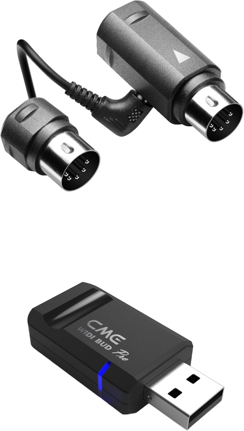 CME WIDI Master + WIDI Bud Pro Pack - Connect MIDI devices with your PC, Laptop, Smart Device - Ultra-low 3ms Latency Premium Bluetooth MIDI