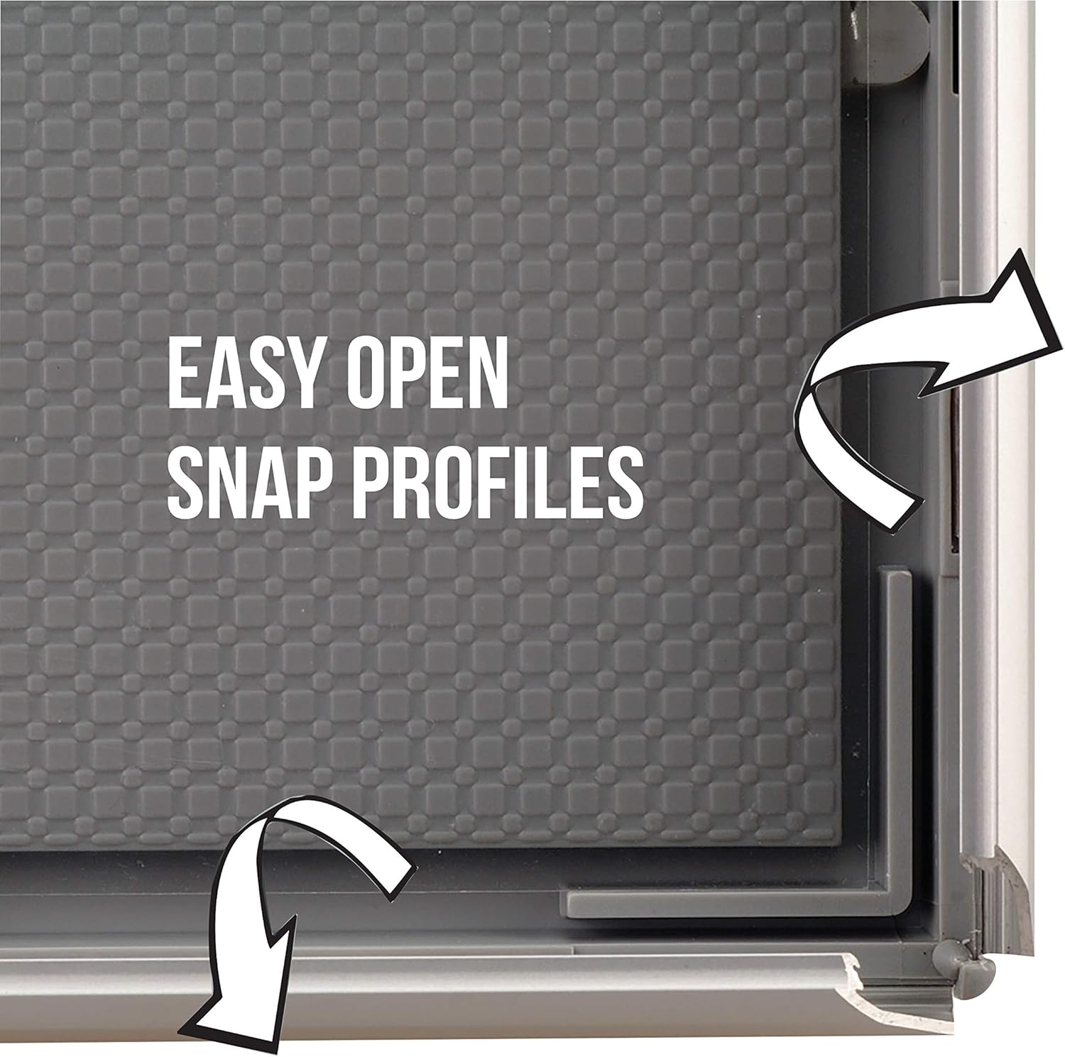 M&T Displays Opti Snap Poster Frame 8x10 Inch Silver 0.55