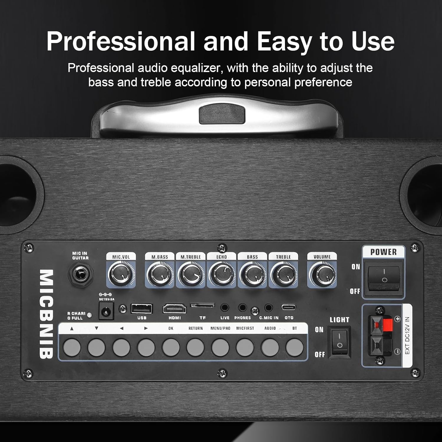 Karaoke Machine for Adults with Lyrics Display and Screen,Portable Bluetooth Speaker for Party,TV, Karaoke System with 2 Wireless Microphone for Any Occasion