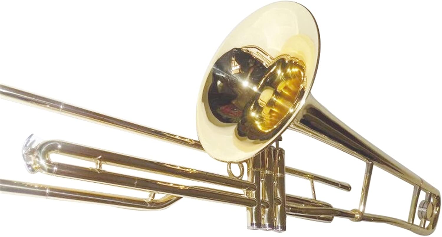 Standard Trombone Bb Piston Trombone Lacquer with Case Mouthpiece Yellow Brass Trombone Musical Instruments Valve Trombone