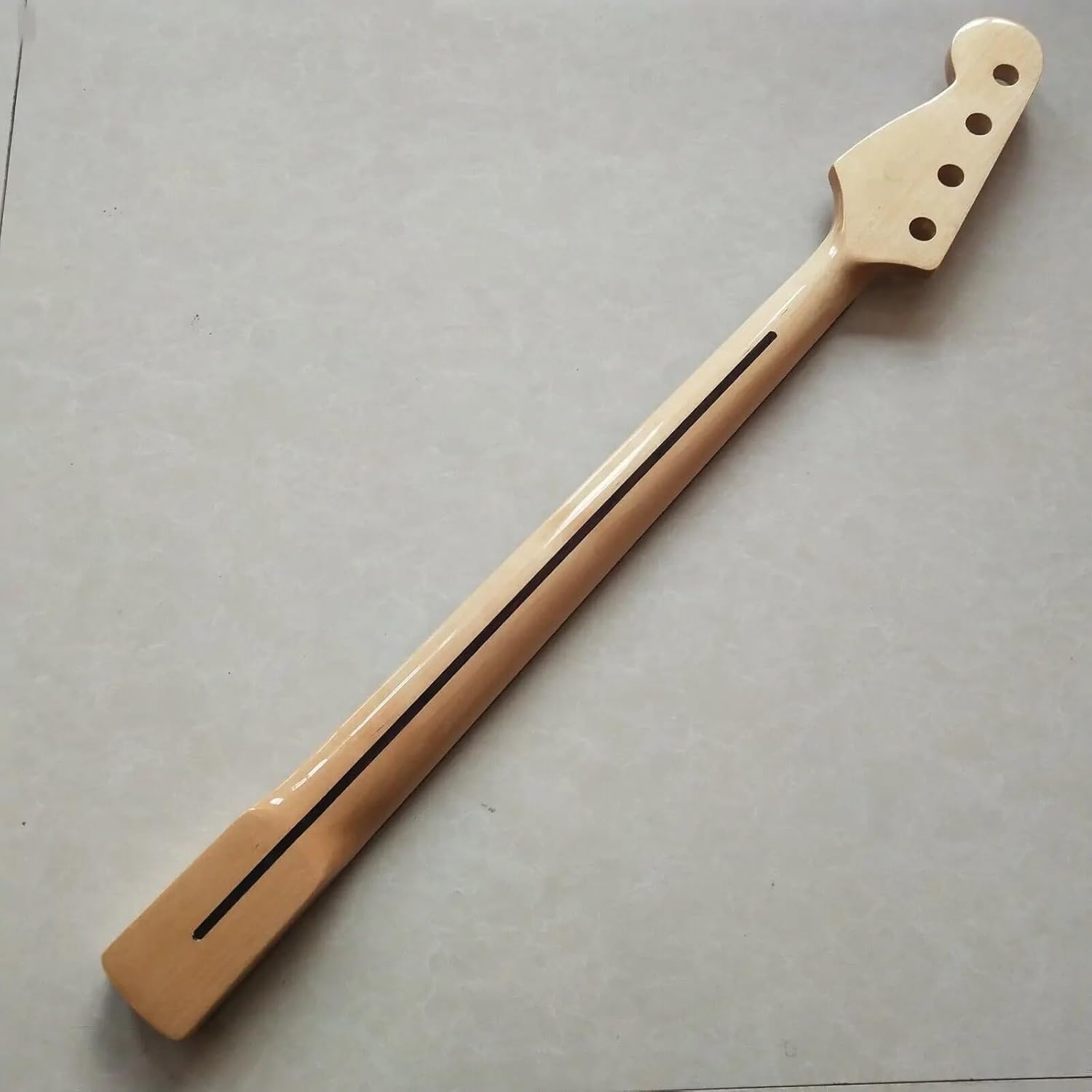 Gloss Maple P Bass Guitar Neck Parts 20 Fret 34inch Maple Fretboard Block Inlay