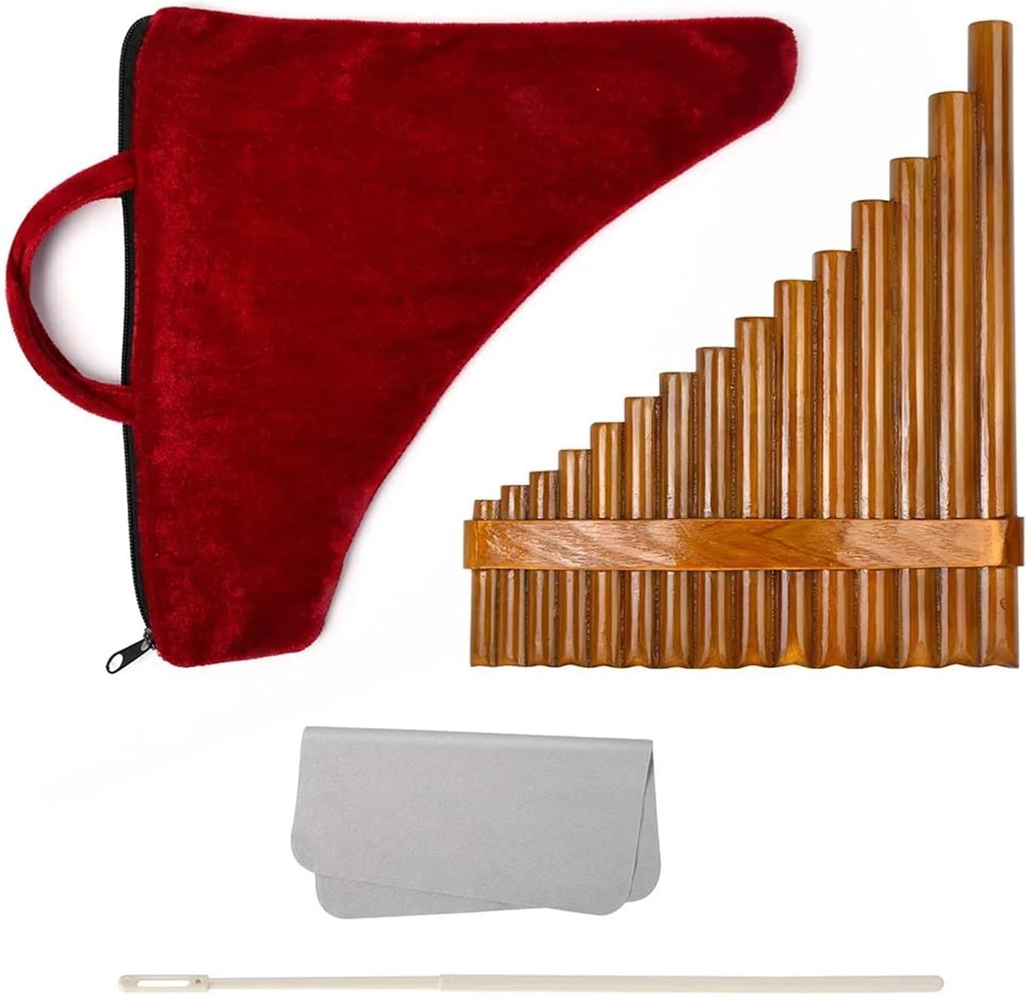 pan flute for beginners Pan Flute Musical F-key Woodwind Professional Smooth Surface Traditional Pan Flute (Color : Left hand)