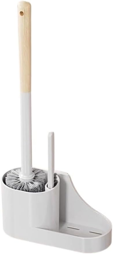 Toilet Brush Hollow Out Drainage Toilet Brush Sets Wall Mounted Toilet Brushes with Flexible Bristles with Plastic Bracket Toilet Brushes Deep Cleaning