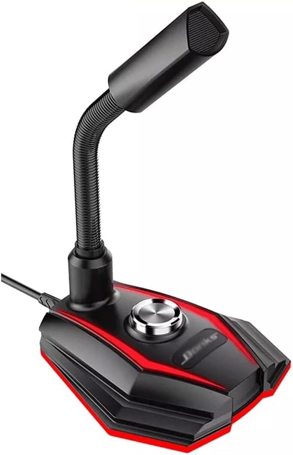 Desktop Gooseneck USB Microphone Game with Voice Changer Condenser Microphone Suitable for Computer Studio Recording