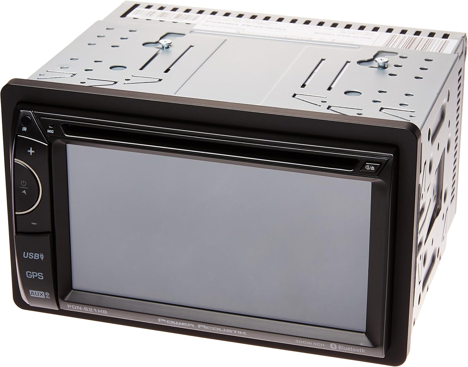 Power Acoustik PDN-621HB Double DIN DVD/CD/AM/FM/MP3/MP4 Bluetooth Navigation Receiver with 6.2