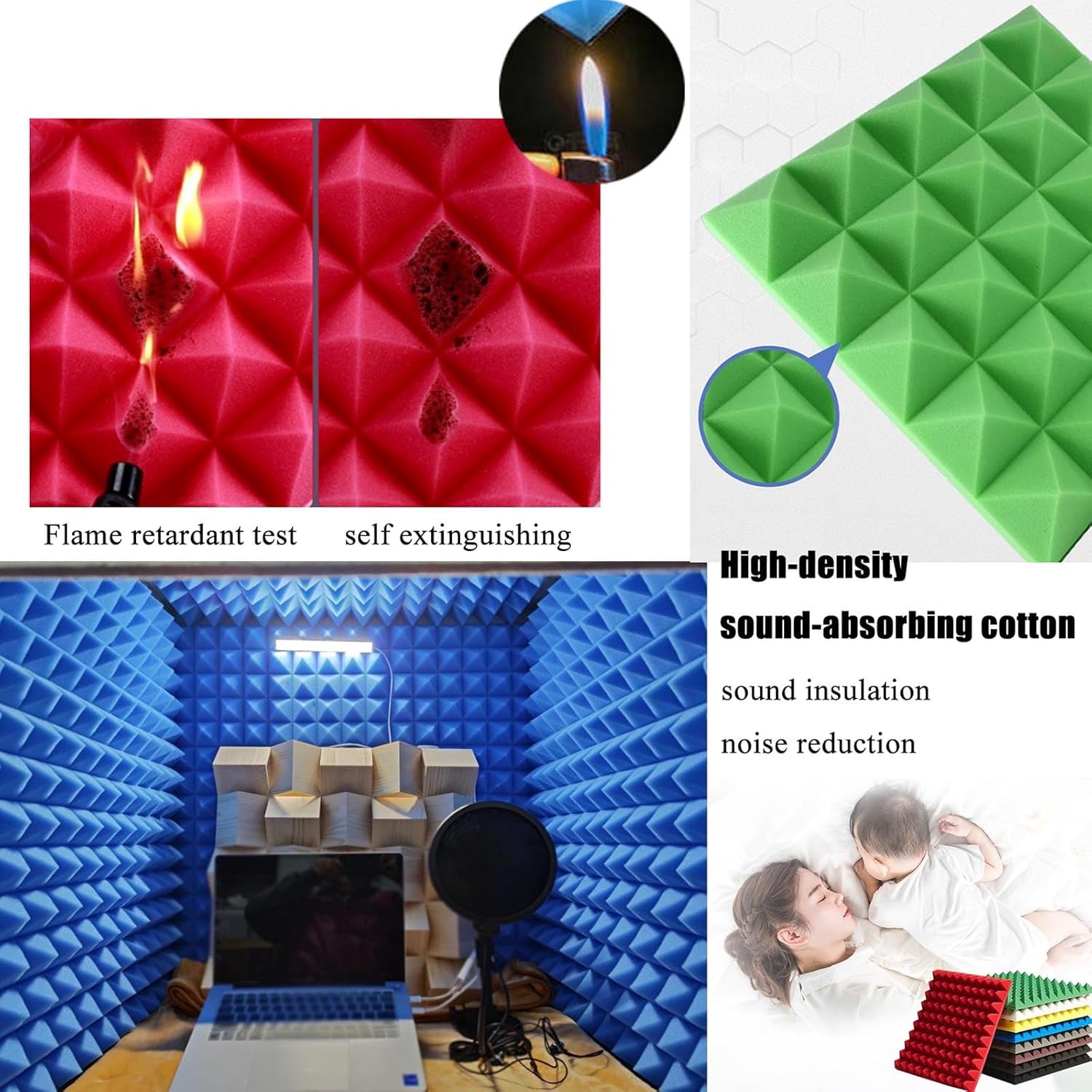 Microphone Isolation Room Box, Desktop Soundproofing Enclosure, Simple Soundproofing Room for Home Studio (Gris)