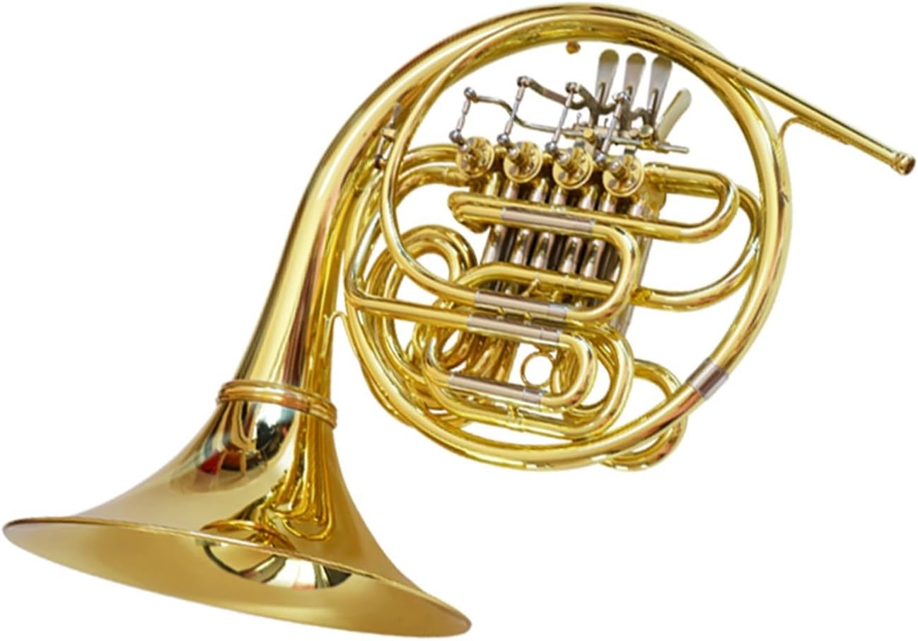 4 Key French Horn Double French Horn In B Flat With F Key White Copper Horn For Beginners And Professional Performance